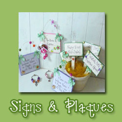 handmade signs and plaques